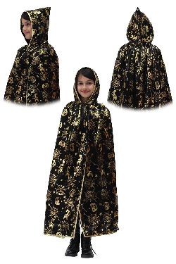 MANTELLO CAPPUCCIO LAMINATO RAGNATELA ORO BAMBINO